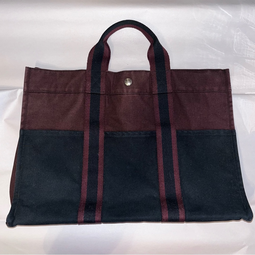 HERMES PARIS Fourre Tout Canvas Tote Bag Large NO OFFERS FINAL MARKDOWN